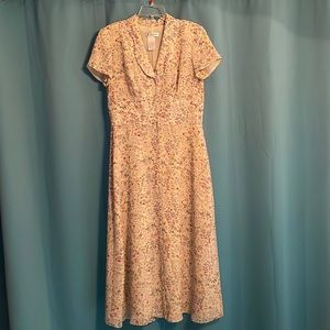 Long short sleeve summer dress.